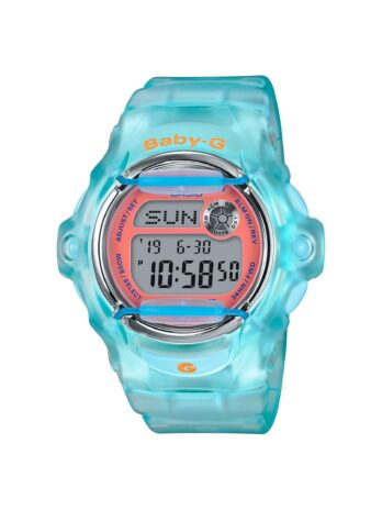 Casio BG169R-2C Women’s Baby-G Light Blue Resin Strap Dive Watch