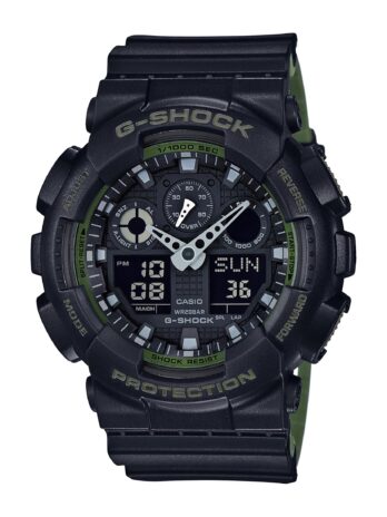 G-Shock GA-100 Militaryシリーズ腕時計 ブラック ワンサイズ