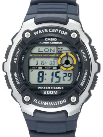 カシオ メンズ Wv200A 2Av ウェーブセプター アトミック スポーツウォッチ, ブラック, モダン
