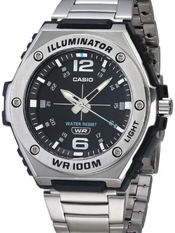[CASIO] 腕時計 MWA-100HD-1AVCF 高耐久アナログ。 メンズ シルバー