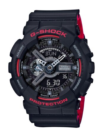 G-Shock GA-110HR ブラック/レッドシリーズ ブラック ブラック ワンサイズ
