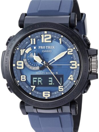 カシオ メンズ PRO Trek ステンレススチール クォーツウォッチ 樹脂ストラップ付き ブラック 23.5 (モデル:PRW-6600Y-2CR)