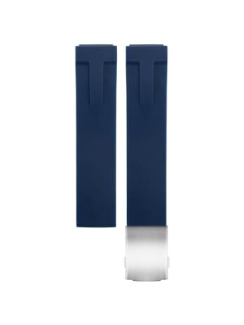 スポーツソフトシリコン腕時計バンド Tissotストラップ T048.417 腕時計バンド T-Race T-Sports Watchband ブレスレット 防水 ソフトラバー 21mm 20mm, ブルーシルバーバックル。, 21MM, モダン