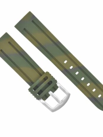 22 mm Rubber Military Diver Strap Band forメンズLuminox # 6r