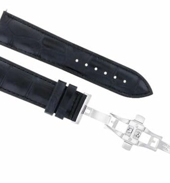 Ewatchparts 19mm レザー腕時計バンドストラップ Tissot 1853、T461 T014417A T171186A対応 ブラック
