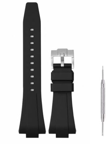 11mm/12mm シリコーンゴム腕時計バンド ストラップ 交換用 Tissot PRX Powermatic 80 35mm/ 40mm