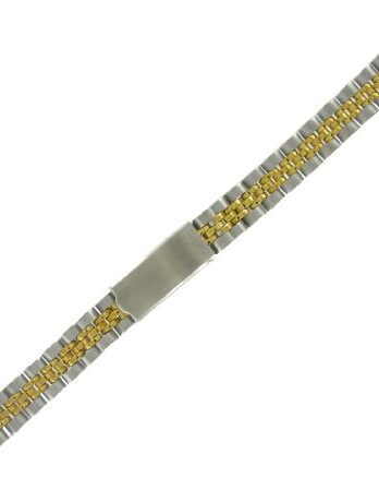 Speidel 13 mm時計バンド2つトーンStraight or # 16 Curved End Ladies