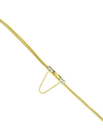 Speidel Ladiesイエローゴールドトーンコードロープ腕時計バンド新しい
