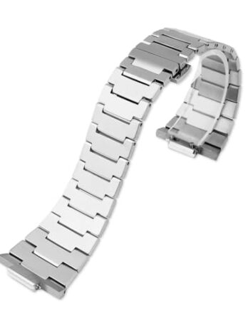 Tissot PRX交換用腕時計バンド クイックリリース式 ステンレススチールベルト バタフライクラスプ Tissot PRX 40mm Watch Series (シルバー) に対応