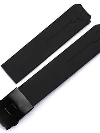 [小さな店] ティソ T-TOUCH T013 T047 20 ミリメートルソフトシリコーンゴム時計バンド黒オレンジスポーツ防水時計ストラップ T091 T013420A