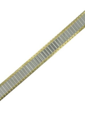 16 ? 21 mmメンズ2トーンゴールドトーン拡張Watch Band Speidel