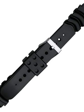Speidel PVC 交換用 ブラック 腕時計バンド カシオ G Shock用 18mm 20mm エクストラロング 20mm