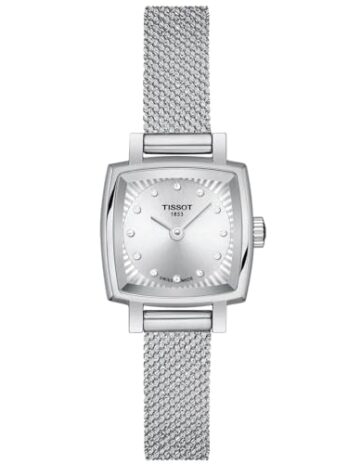 [ティソ] 腕時計 TISSOT ラブリー スクエア ブレスレット [正規輸入品] T0581091103600 レディース シルバー文字盤