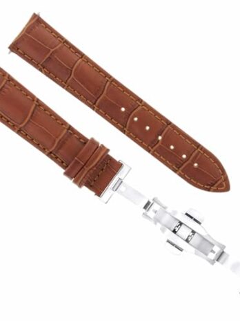 ewatchparts 17,18,19,20,20,21,22,23,24 MMレザーバンドDeployment Clasp forティソ2b-singleアイテム