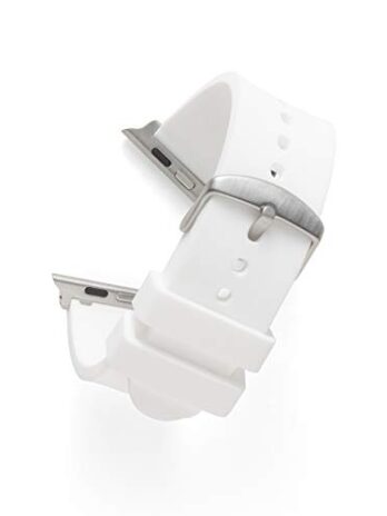 Speidel 交換用時計バンド Apple Watch(シリーズ1、2、3、4)用 お揃いのスクラブカラー 複数のカラーオプション 42mm/44mm ホワイト