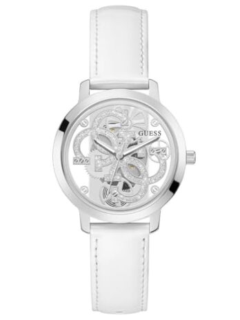 GUESS レディース 36mm 腕時計 – シルバーストラップ シルバーダイヤル シルバーケース, シルバー, クラシック