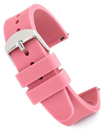 SpeidelスクラブWatch交換用18 mmピンクシリコンラバーバンド