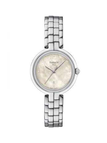 [ティソ] 腕時計 TISSOT フラミンゴ[正規輸入品] ブレスレット T0942101111602 レディース ホワイト・マザー・オブ・パール文字盤