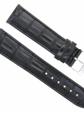 19 mm Italian Leather Watch Band Strap forティソt461 t014417 a t171186 aブラック