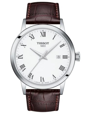 [ティソ] 腕時計 TISSOT クラシック ドリーム レザーベルト [正規輸入品] T1294101601300 メンズ ホワイト文字盤