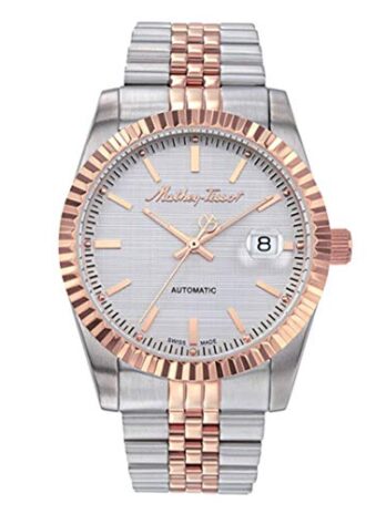 Mathey-Tissot 自動ホワイトダイヤル メンズウォッチ – H1810ATRA, ホワイト, ブレスレット