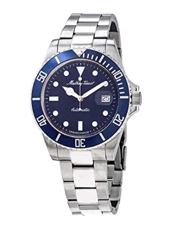 Mathey-Tissot Mathey ヴィンテージ自動巻きブルーダイヤル42mmメンズ腕時計 H9010ATBU