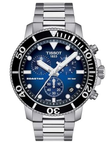 [ティソ] 腕時計 TISSOT シースター 1000 クロノグラフ ブレスレット [正規輸入品] T1204171104101 メンズ ブルー文字盤