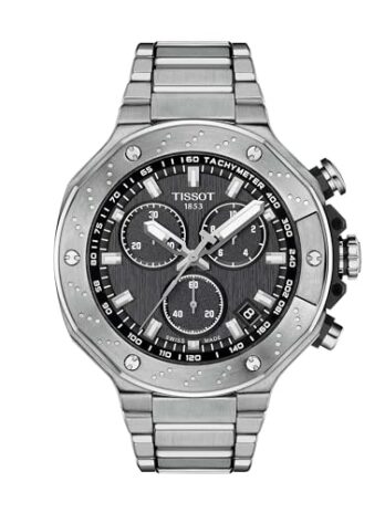 [ティソ] 腕時計 TISSOT T-レース クロノグラフ[正規輸入品] ブレスレット T1414171105101 メンズ ブラック文字盤