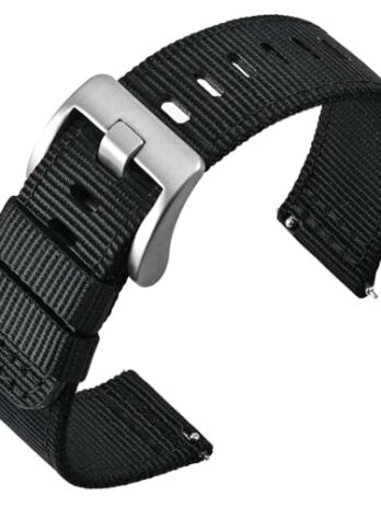 ANNEFIT クイックリリース腕時計バンド ミリタリーバリスティックナイロン腕時計ストラップ メンズ 複数の色と幅 (18mm 19mm 20mm 22mm 24mm), 20mm, ナイロン, 宝石なし