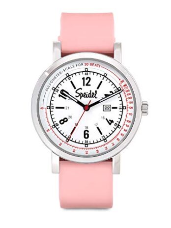 Speidel Scrub 30 腕時計 医師 看護師 EMT 外科医 学生用 パルソメーター付き ライトピンク