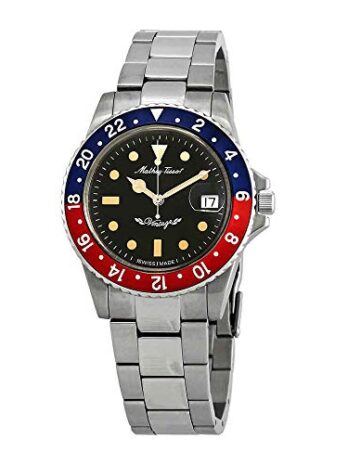 Mathey-Tissot ローリー ビンテージ 自動巻き ブルー&レッドベゼル メンズウォッチ H900ATR