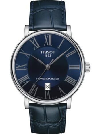 [ティソ] 腕時計 TISSOT カーソン オートマティック レザーベルト T1224071604300 メンズ ブルー文字盤