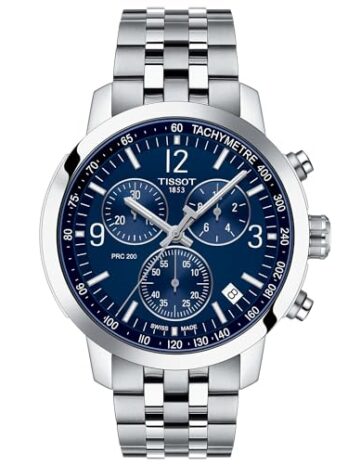 [ティソ] 腕時計 TISSOT PRC 200(ピーアールシー 200) クロノグラフ ブレスレット [正規輸入品] T1144171104700 メンズ ブルー文字盤