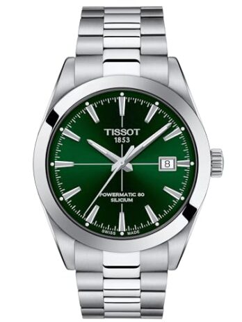 [ティソ] 腕時計 TISSOT ジェントルマン オートマティック ブレスレット [正規輸入品] T1274071109101 メンズ グリーン文字盤