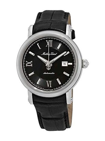 mathey-tissot Renaissance自動ブラックダイヤルメンズ時計h9030an
