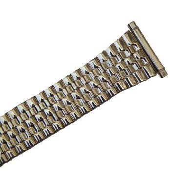 Speidelバンドtwist-o-flex拡張ストレッチゴールドトーンFits 18 mm to 23 mm