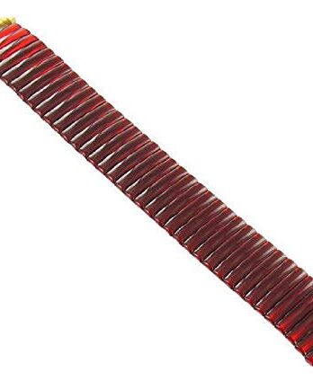 Speidel 18 ? 22 mmレッドJellyステンレススチールTwist O Flex Expansion Band