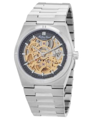 Mathey-Tissot Zeus スケルトン 自動 グレーダイヤル メンズ腕時計 H118CFAS