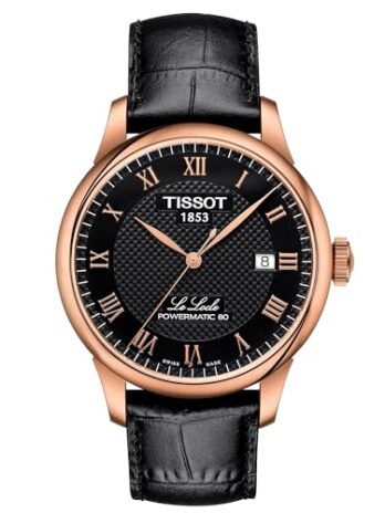 [ティソ] 腕時計 TISSOT ル・ロックル パワーマティック80 T0064073605300 メンズ ブラック文字盤