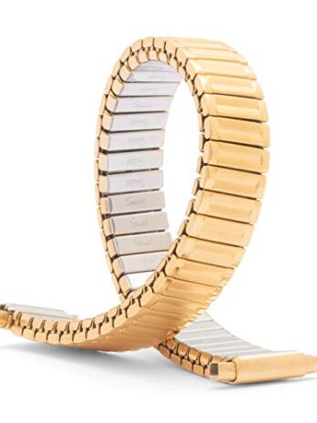 Speidel レディース Twist-O-Flex 拡張 交換用時計バンド デュアルトーン ストレートエンド 10-14mm Straight End XL Dual tone