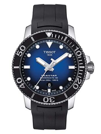 [ティソ] 腕時計 TISSOT シースター 1000 オートマティック ラバーベルト T1204071704100 メンズ ブルー文字盤
