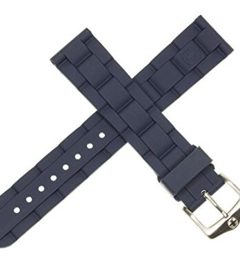 新しい19 mm Wenger Swiss Army本ゴムストラップブルーDiver Watchバンド19 mm