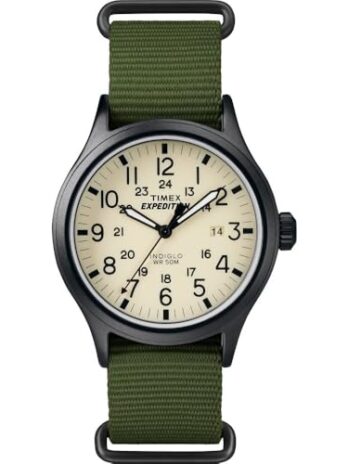 Timex メンズ エクスペディションスカウト 40 腕時計 グリーン/ブラック/クリーム