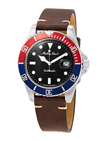 Mathey-Tissot Mathey メンズ 腕時計 ヴィンテージ 自動巻き ブラックダイヤル ペプシベゼル H9010ATLR