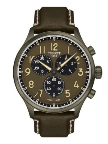[ティソ] 腕時計 CHRONO XL [正規輸入品] レザーストラップ T1166173609200 メンズ カーキ文字盤