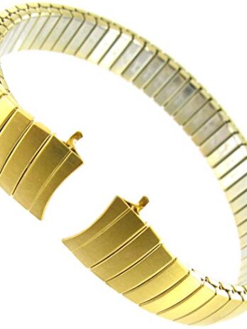 Speidel 9 mmゴールドTwist O Flex Expansion Band W Curved Ends fits Easy Reader Watches