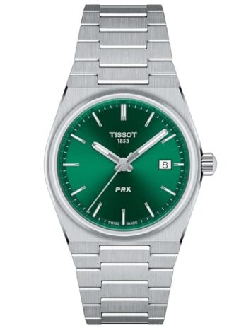 [ティソ] 腕時計 TISSOT PRX ブレスレット T1372101108100 メンズ グリーン文字盤