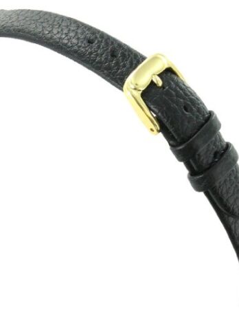 14 mm Speidel防水Fine Grain Cowhideブラック時計バンドストラップRegular