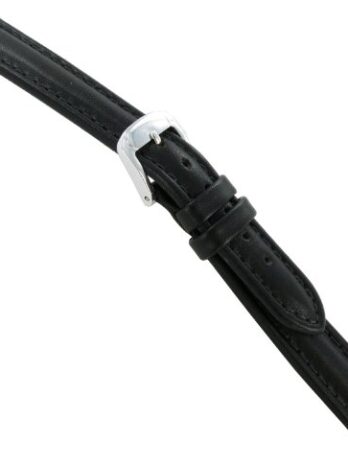12 mm Speidel防水Bountyレザーブラックレディース時計バンドRegular