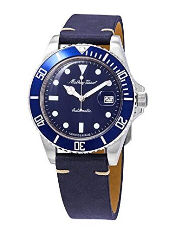 Mathey-Tissot Mathey ヴィンテージ自動巻きブルーダイヤルメンズ腕時計 H9010ATLBU